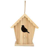 Wood Birdhouse,Unfinished Birdhouse to Paint for Birdwatching Wood Frame for Finches and Songbirds Duokon