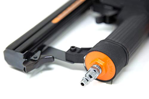 WEN 61711 18-Gauge 3/8-Inch to 1-Inch Air-Powered 1/4-Inch Narrow Crown Pneumatic Stapler , Black WEN