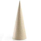 Factory Direct Craft Open Bottom Paper Mache Cones - Pack of 6 Cardboard Papier Mache Cones for DIY Crafts, Gnomes, Holiday Angels, Christmas Trees Factory Direct Craft