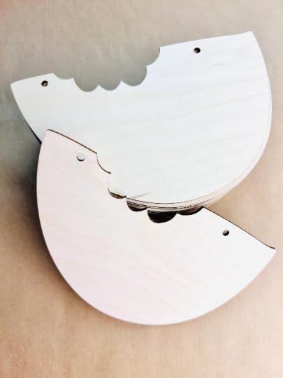 6-Pack Watermelon with or without Holes Unfinished Wood Cutout DIY Crafts Door Hanger Ready to Paint Cut Out Birch Plywood All Sizes Texan Wood Crafts