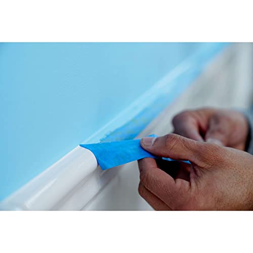ScotchBlue Sharp Lines Multi-Surface Painter's Tape, 1.41 Inches x 60 Yards, 3 Rolls, Blue, Paint Tape Protects Surfaces and Removes Easily, Scotch