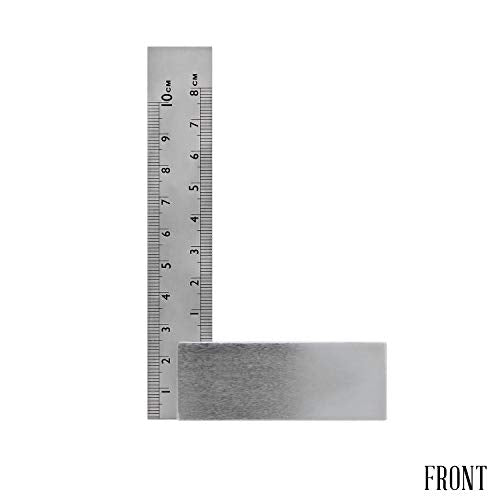 DCT Engineer Square - Precision Square Machinist Square Set, Woodworking Square Steel Square 4 Inches Small Square - WoodArtSupply