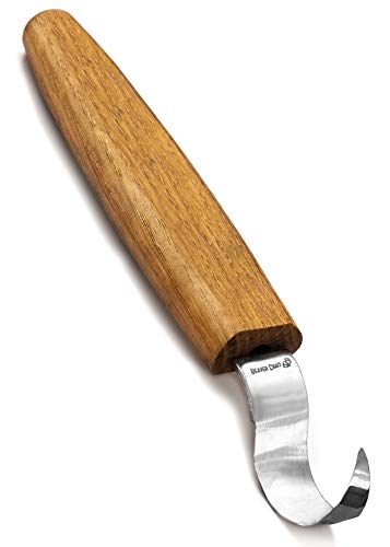 BeaverCraft Wood Carving Hook Knife SK1L for Carving Spoons Kuksa Bowls and Cups Spoon Carving Tools Basic Crooked Knife for Professional Spoon - WoodArtSupply