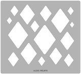 Aleks Melnyk #202 Metal Diamond Template, Diamond Stencil, Diamond Master, Art Diamond Tool, Isometric Drawing Template, Lapidary, Cabochons, - WoodArtSupply