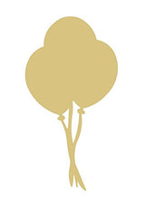 Balloon Cutout Unfinished Wood Party Blimp Airship Helium Birthday MDF Shape Canvas Style 1 Diverse Woodworking