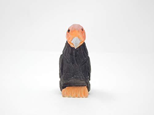 Selsela Condor Figurine Statue Vulture California Bird Miniature Wood Art Small Animal Sculpture Selsela