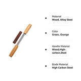 BeaverCraft DK2s Draw Knife with Leather Sheath Woodworking Tool 4.3" Drawknife Wood Carving Tools Wood Draw Knife Woodworking Whittling Tools BeaverCraft