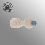 Renovators Supply Manufacturing Door Stoppers 3 3/16 in. Wall Mount Victorian Unfinished Maple Wood Door Bumper Stops Renovators Supply Manufacturing