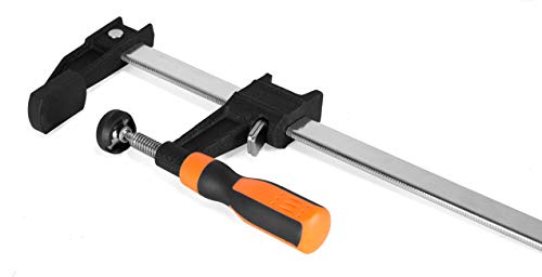 WEN 10236F2 Quick-Adjust 36-Inch Steel Bar Clamps with 2.5-Inch Throat and Micro-Adjustment Handle, Two Pack , Multicolor WEN