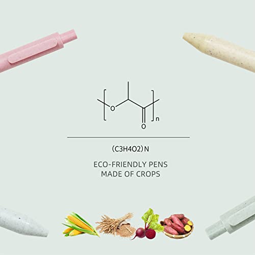 Kaco Eco Friendly Pens 4 Pieces Cute Colorful Gel Ink Pens with Black Ink Retractable Colored Pen Set Office School Supplies Statonary Kaco