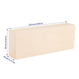 SOUJAP 2 Pack 10 x 3.5 x 1.7 Inch Basswood Carving Blocks, Unfinished Wood Blocks, Soft Solid Wood Whittling Blocks for Carving, Crafts SOUJAP