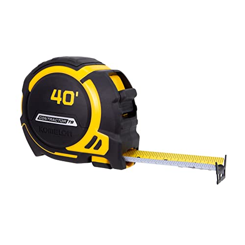 Komelon 93440 Contractor TS Tape Measure, Yellow, 40 ft Komelon