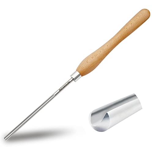 UF-SHARP 3/8 inch Bowl Gouge for Wood Lathe,M2 Cryo HSS Wood Turning Tools with Beech Wood Handle (3/8 inch) UF-SHARP