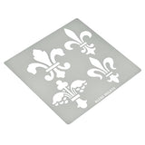 Aleks Melnyk No.251 Metal Stencil, Fleurs de LYS Symbole, French Fleur-de-lis, Lily Flower, Ornament, Vintage, Patterns, Template for Wood Burning, Aleks Melnyk