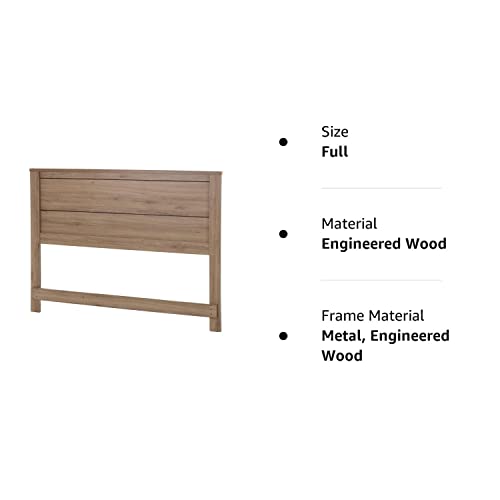 Fynn Full Headboard in Rustic Oak by South Shore - WoodArtSupply