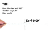 Ezee 10 inch Table Saw Blades 40 Teeth, General Purpose Circular Saw Blade with 5/8-inch Arbor, 0.09" Thin Kerf, Carbide-Tipped Professional EZee