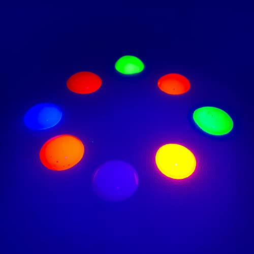 milo Fluorescent Tempera Paint Set of 8 Colors | 8 oz Bottles | Made in the USA | Washable and Non-Toxic Neon Art & Craft Poster Primary Paints for milo