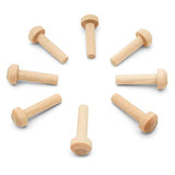 Wood Axle Pegs 13/16-inch, Pack of 100 Mini Wooden Pegs for Wood Train Craft, Fits 3/16-inch Hole Wood Wheel for Crafts, by Woodpeckers Woodpeckers