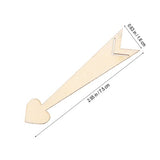 SUPVOX 20pcs Unfinished Wood Cutout Wooden Arrow Shape Natural Wood Pieces for DIY Arts Crafts Projects (Love Heart Arrow) SUPVOX
