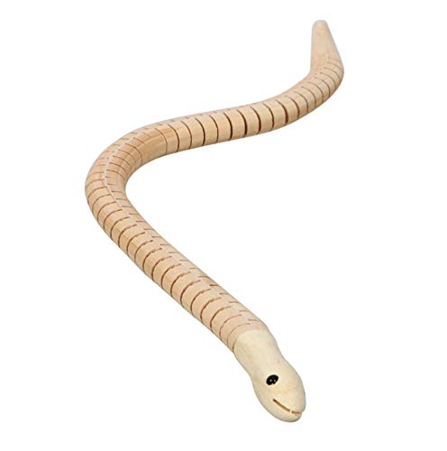 Crafters Square Wooden Wiggle Animals to Paint and Play: Snake, Salamander, Shark and Fish (4 Animals) Crafter's Square