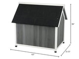 TRIXIE Natura Barn Style Dog House, Elevated Pet Shelter, Weatherproof Dog House, Medium TRIXIE