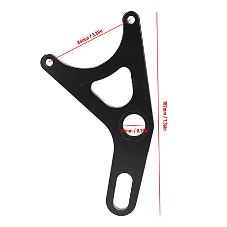 Acouto Rear Brake Caliper Bracket for Motorcycle Electric Scooter 8.7in Brake Disc 3.2in Radial Caliper Rear Brake Caliper Mount Adapter Mounting Acouto