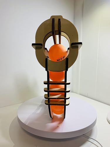 3D Wooden PuzzleRubber Band Gun-Table Tennis Gun, Table Tennis Shooter Flmitey