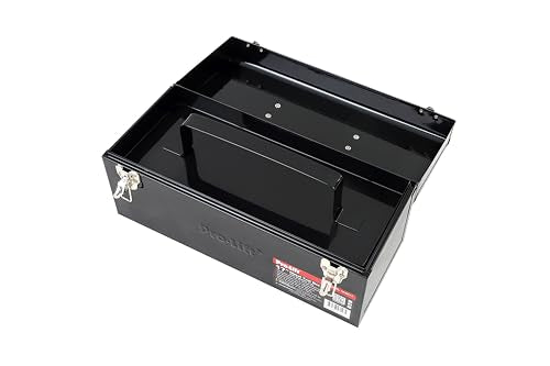 Pro-Lift Steel Tool Box – 17-inch Metal Toolbox Portable with Handle – Heavy Duty Metal Latch Closure and Removable Storage Tray Carry Tools Box Pro-LifT