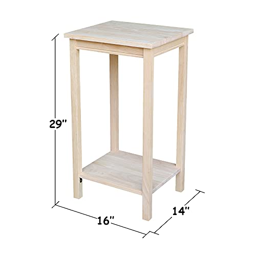 International Concepts Portman Accent Table, Unfinished