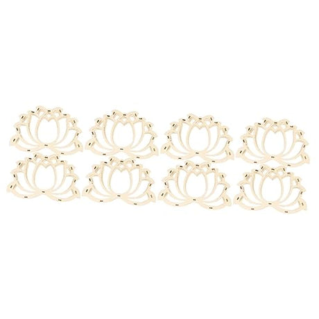 Yardwe 8 Pcs Wooden Lantern Stand Unfinished Lantern Bracket Wooden Moon Lantern Frame Lantern Making Kit Kids DIY Crafting Supply DIY Lantern Frame Yardwe