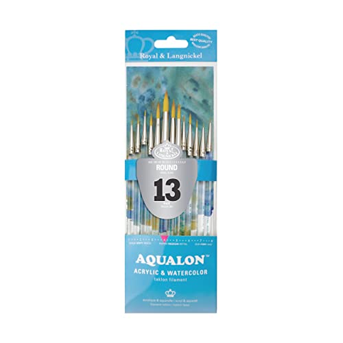Aqualon Value Pack Brush Set, Round 13/Pkg Aqualon