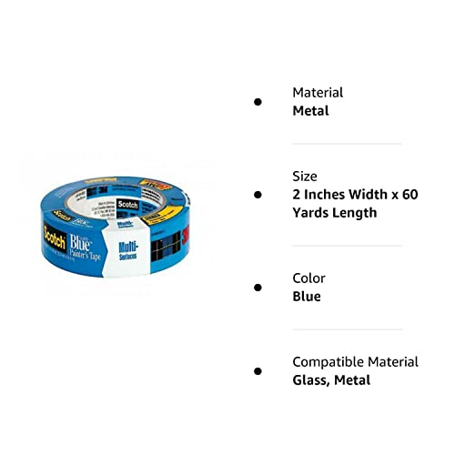 3M - Scotch-Blue 2090 Multi-Surface Painter's Tape - 2inches x 60yards 051115-03683 - WoodArtSupply