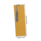 Tofficu 5pcs Paper Bookmarks Handwriting Books Blank Bookmarks Cotton Thread Bookmarks for Book Lovers Unfinished Page Markers Calligraphy Bookmark Tofficu