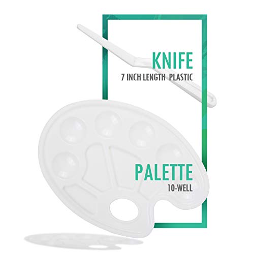 Falling in Art Easel Box Acrylic Paint Set with Portable Table Display Stand, Acrylic Paint, Canvas Panels, Brushes, Palette for Christimas Gift Falling in Art