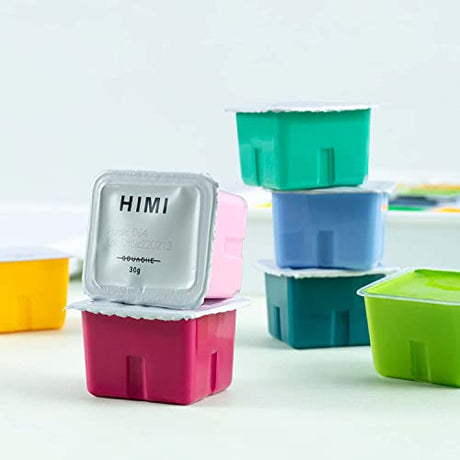 HIMI Gouache Paint Set, 56 Colors x 30g Unique Jelly Cup Design in a Carrying Case Perfect for Artists, Gouache Opaque Art Supplies for HIMI