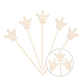 Toyvian 8pcs Children's Wand Glow Fairy Retinol Wand Diy Unfinished Wand Princess Party Supplies Wand Making Kit Birthday Crafts Wands Girl Manual Toyvian