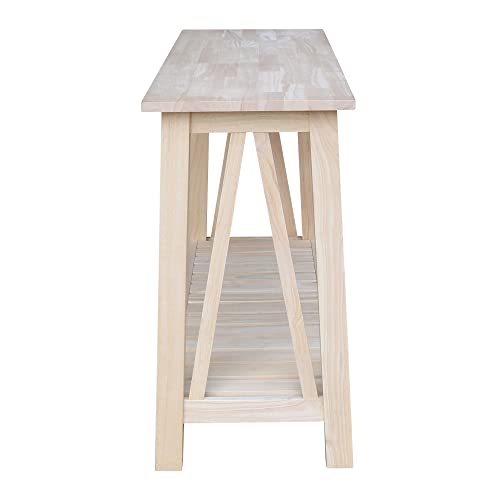 IC International Concepts Console Table, Ready to Finish IC International Concepts