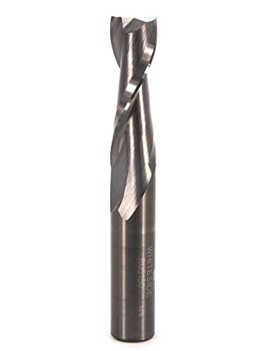 Whiteside Router Bits RU5150 Standard Spiral Bit with Up Cut Solid Carbide 1/2-Inch Cutting Diameter and 1-1/2-Inch Cutting Length - WoodArtSupply