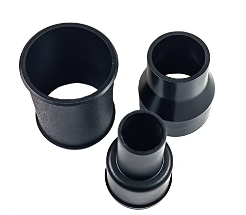 palart 3 Piece Vacuum Adapter Combo Kit Fits Wet Dry Vacuum Cleaners Connector Accessory, includes a 2-1/2 in. to 1-7/8 in. accessory adapter, a palart