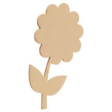 Wood Flower Cutouts, 12-inch x 6.5-inch, Pack of 3 Unfinished Wood Cutouts for Painting, Spring/Easter Craft, and Spring Décor, by Woodpeckers Woodpeckers
