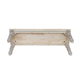 International Concepts Farmhouse Bench, Unfinished IC International Concepts