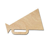 Cheer Megaphone Wood Cutouts for crafts, Laser Cut Wood Shapes 5mm thick Baltic Birch Wood, Multiple Sizes Available Elliefont Styles