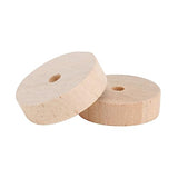 VILLCASE 100 Pcs Log Wheel DIY Toy Car Wheels Small Wheels for Projects Model Building Kits 1/4 Dowel Rod Unfinished Wood Wheels Cars Accessories VILLCASE