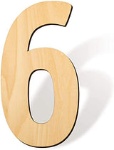 LUTER 17 Inch Blank Wooden Number 4 Unfinished Wood Slices Sign Board for DIY Craft Projects Home Sign Wall Birthday Wedding Party Decoration (4) LUTER