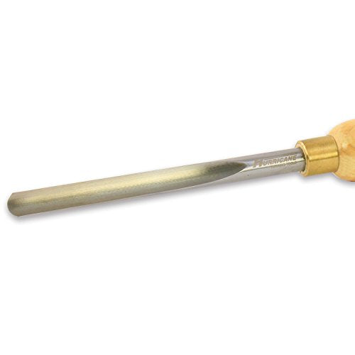 Hurricane Turning Tools, HTT-112, High Speed Steel, 1/2" Spindle Gouge (1/2" Flute) for Woodturning - WoodArtSupply