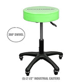 OEMTOOLS 24956 Heavy Duty Pneumatic Rolling Stool, Garage Stool with Wheels, Shop Stool on Wheels, Adjustable Height Stool, Rolling Work Seat, OEMTOOLS