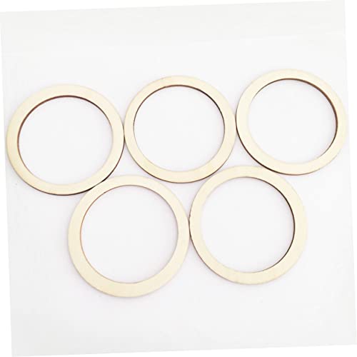 SEWACC 50pcs Christmas Decor Wood Frames Natural Wood Slices Unfinished Wood Circles Smooth Wood Circles Nativity Crafts DIY Craft Decor Log Chips SEWACC