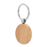 Wood Custom Engraved Circle Keychain With FREE engraving Make a Customizable, Engravable, Brown Wood Personal Key Chain Ring. Gift for Women, Men, Make It Personal Jewelry