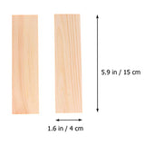 SEWACC Wood Crafts Crafts 10pcs Wood Boards Natural Pine Wood Board Panel Unfinished Wood Boards Sheets Carving Blocks for Arts Crafts DIY Projects SEWACC