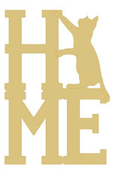 Home Cat Unfinished Wood Home Decor Cat Lover Everyday Door Hanger MDF Shape Canvas Style 1 Diverse Woodworking